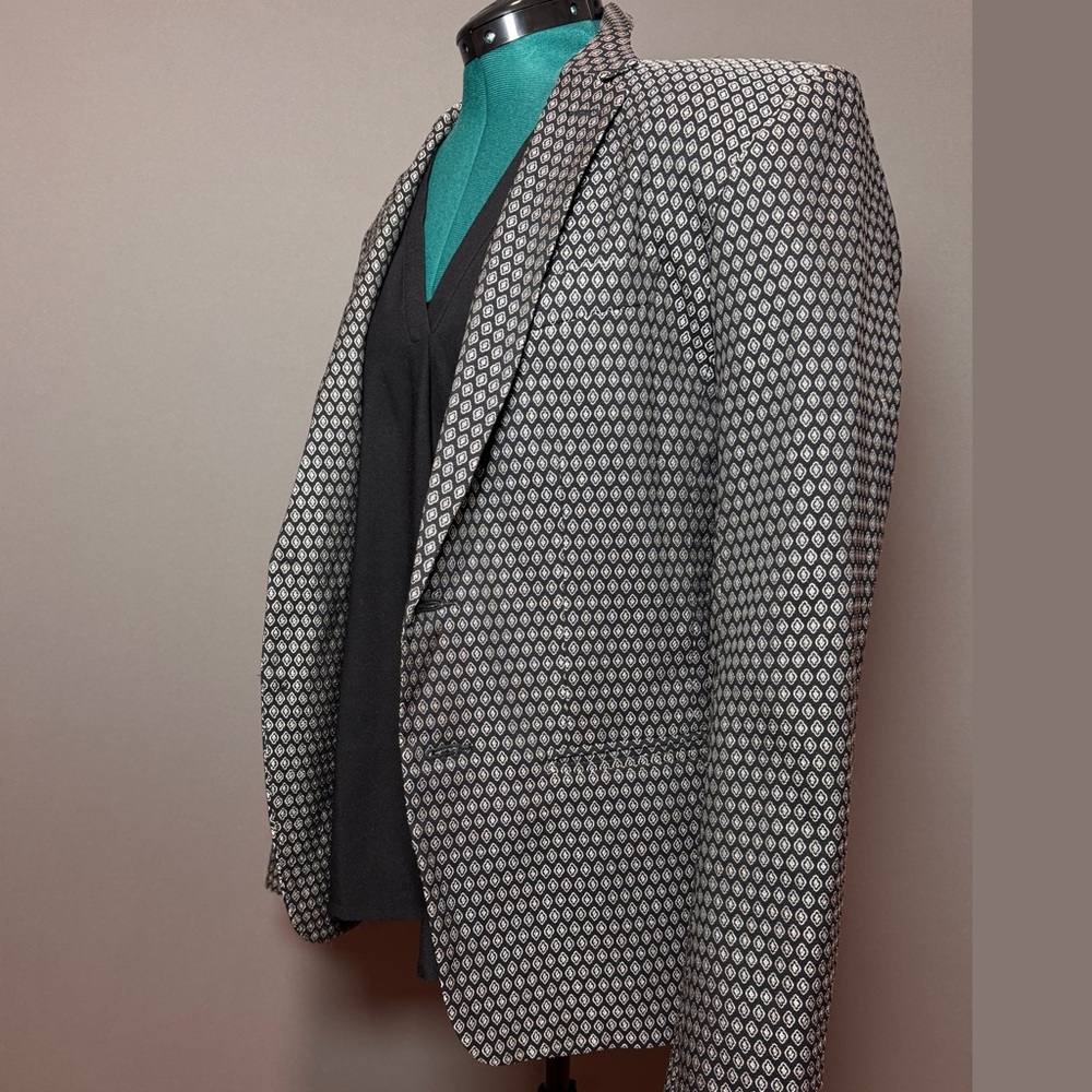 Mr Turk Black & White Patterned Jacket